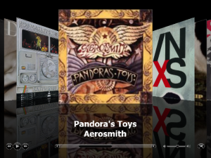 iTunes Cover Flow Pandora's Toys Aerosmith